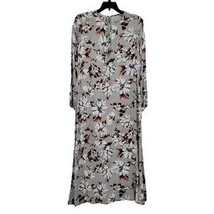 Tavin Gray Floral Maxi Dress